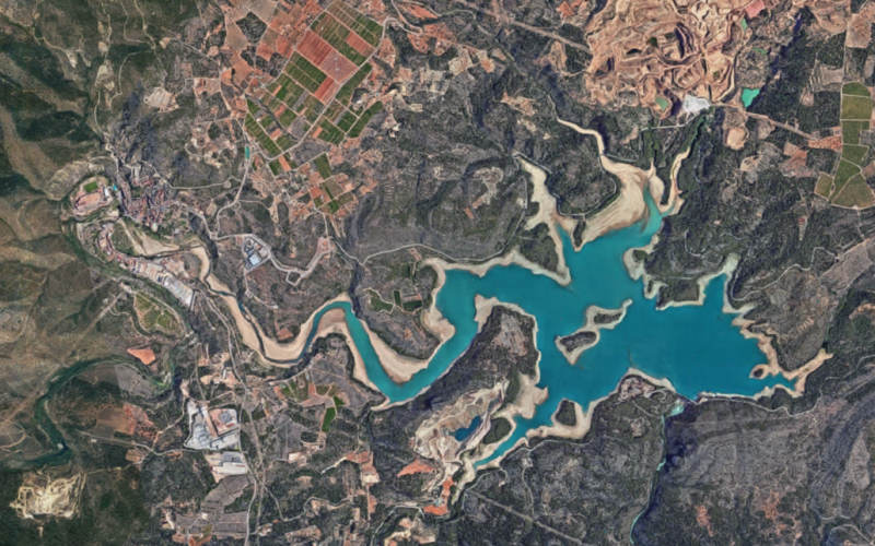 Ilustración 5: Imagen aérea pantano Sitjar. Fuente: Google Maps, 2020